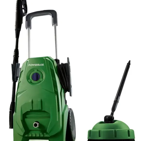 (26/Mez/P) RRP £119. Powerbase 1850W Electric Pressure Washer With Patio Cleaner.