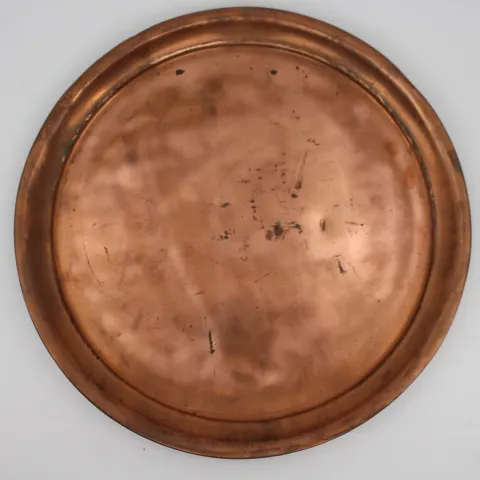 Plain Copper Tray, 19th or Early 20th Century