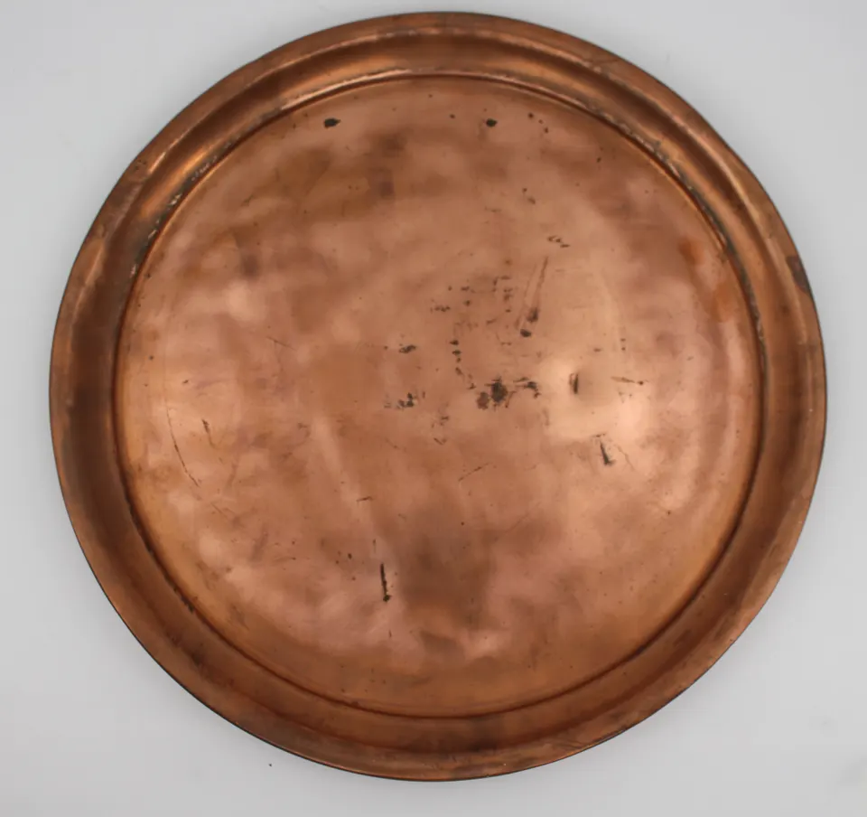 Plain Copper Tray, 19th or Early 20th Century