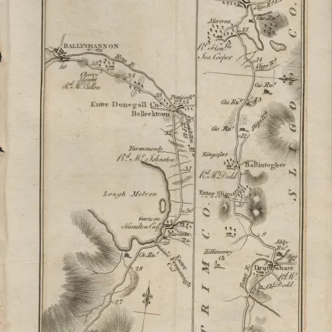 Taylor & Skinner 1777 Ireland Map Cork Galway Sligo Leitrim Roscommon Ballinasloe.