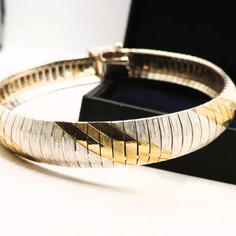 Milor of Italy Bi-Colour Gold on Sterling Silver Bracelet with Gift Box