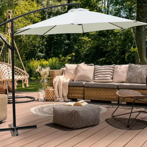 3m Cantilever Parasol - Cream