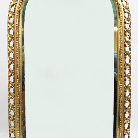 Pair of Arched Giltwood Mirrors