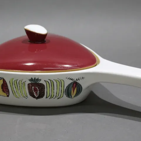 Vintage Denby Stoneware Handled Lidded Serving Dish