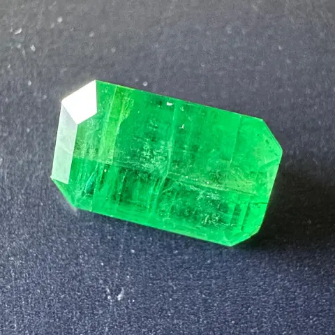 Certified Natural Beryl Emerald 0.81 Carat | Octagon Emerald, Step Cut