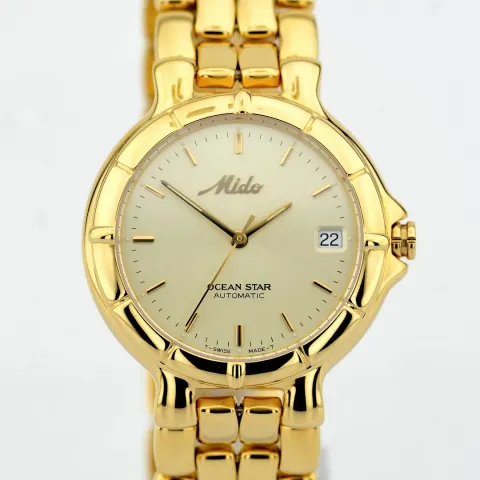 Mido / Ocean Star AutomaticDate - Gentlemen's Gold-plated Wristwatch
