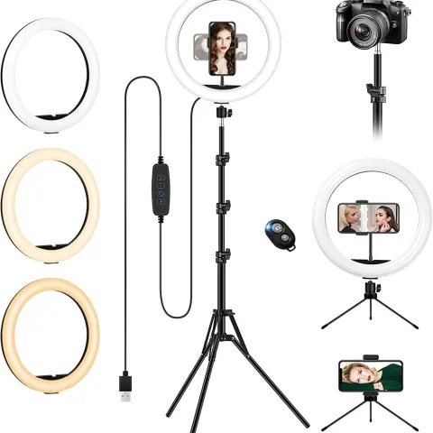 Ring Light with Tripod Stand with Phone/Camera Holder - Amazon 33.99 SL2 L 10