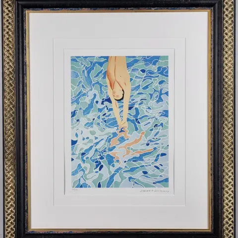 David Hockney Limited Edition "The Diver, Monaco Olympic Games, 1972"