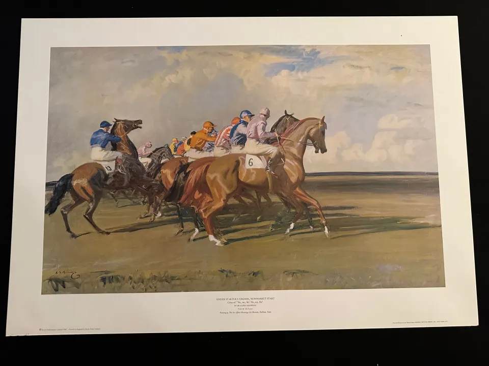 Under Starter's Orders by Sir Alfred Munnings, Royce Publications 1982