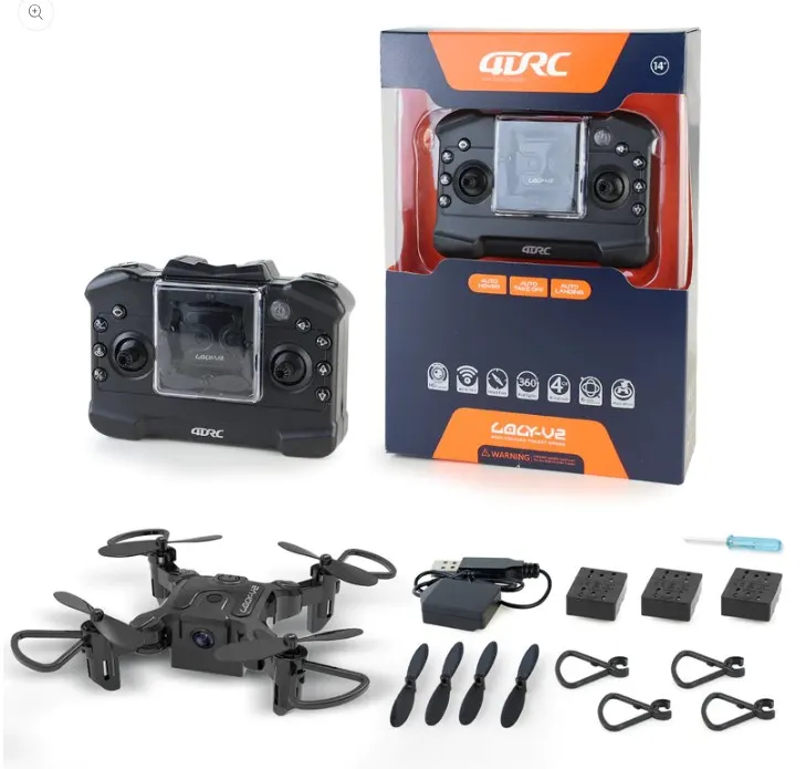 4DRC V2 Mini Foldable Drone entry-level controls gift for children
