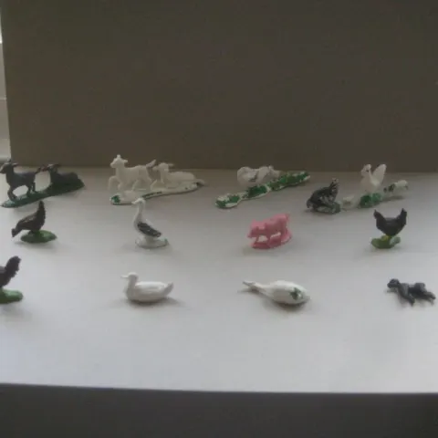 A Group of 12 Vintage Plastic Farm Animals