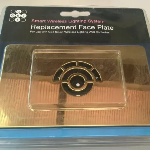 20 x Polished Brass 2 Gang Smart Wireless Lighting system Replacement Face Plate Gold