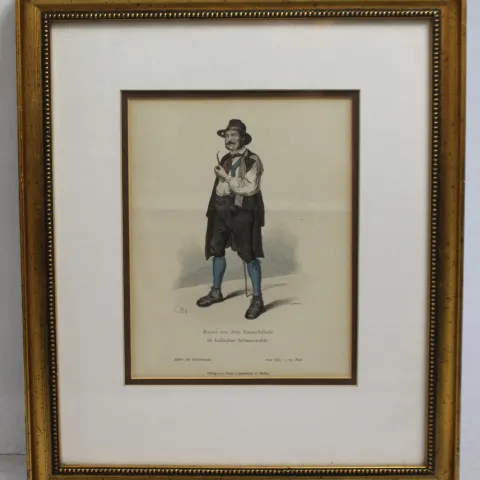 Bauer aus dem Gutachthale Print Set in Frame