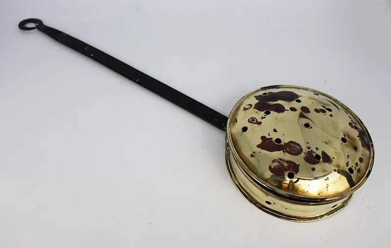 Antique Victorian Brass Chestnut Roaster