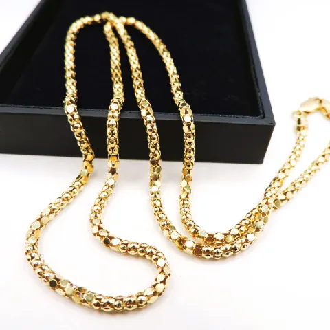 Italian Gold on Sterling Silver Necklace with Gift Box