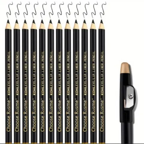12PCS Eyebrow Pencil Set With Sharpener—The Ultimate Eyebrow Tool Kit