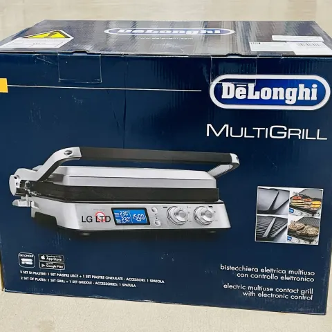 De'longhi MultiGrill Grill & Griddle Plates, CG1020D, 2000W New Sealed Box
