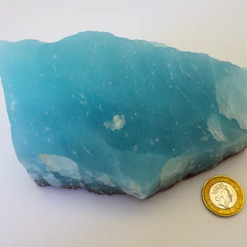 A Rare, Large, Blue Aragonite Specimen From Lavrion, Greece
