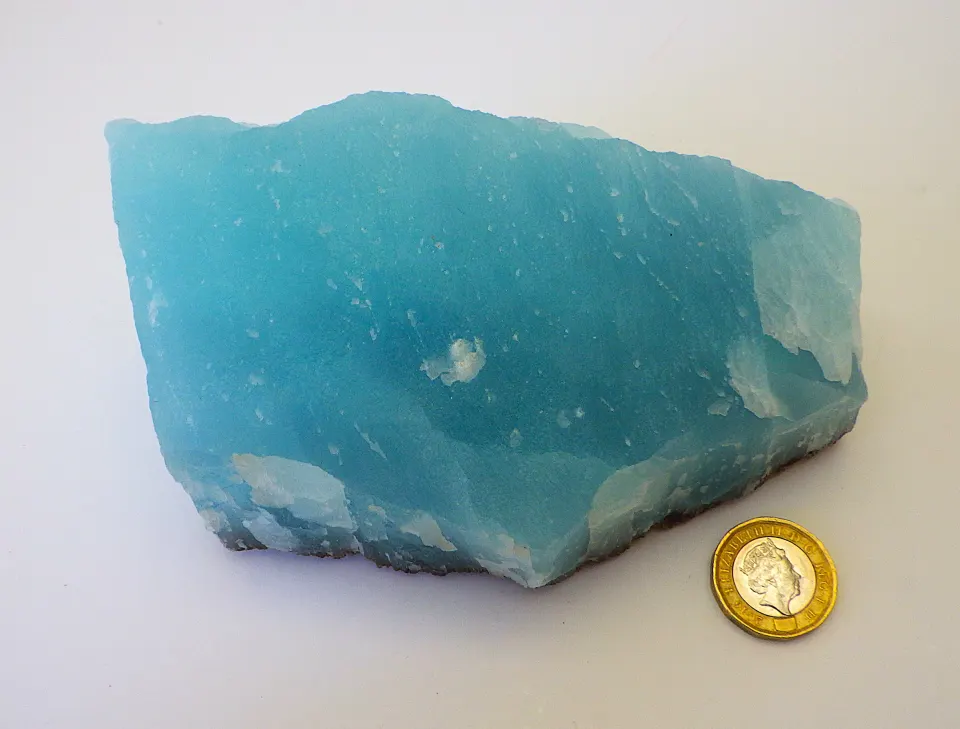 A Rare, Large, Blue Aragonite Specimen From Lavrion, Greece
