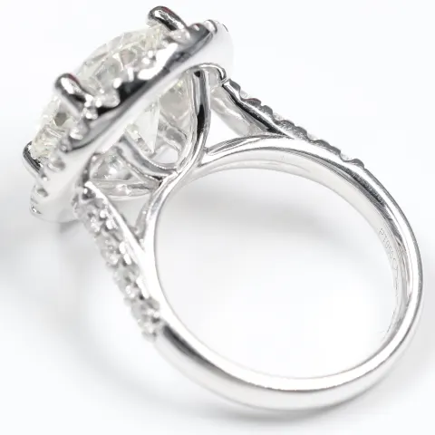 5.75 Carat Diamond Ring, Set In Platinum