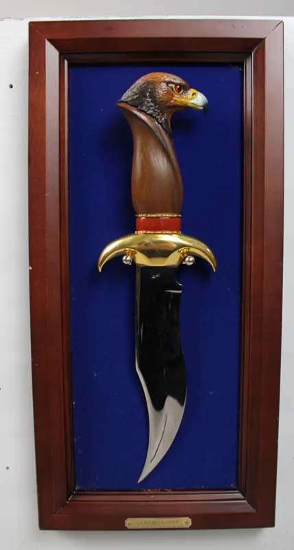 Franklin Mint Golden Eagle Decorative Dagger