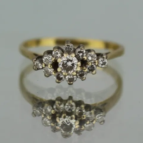 Vintage Diamond 18ct Yellow Gold Ring