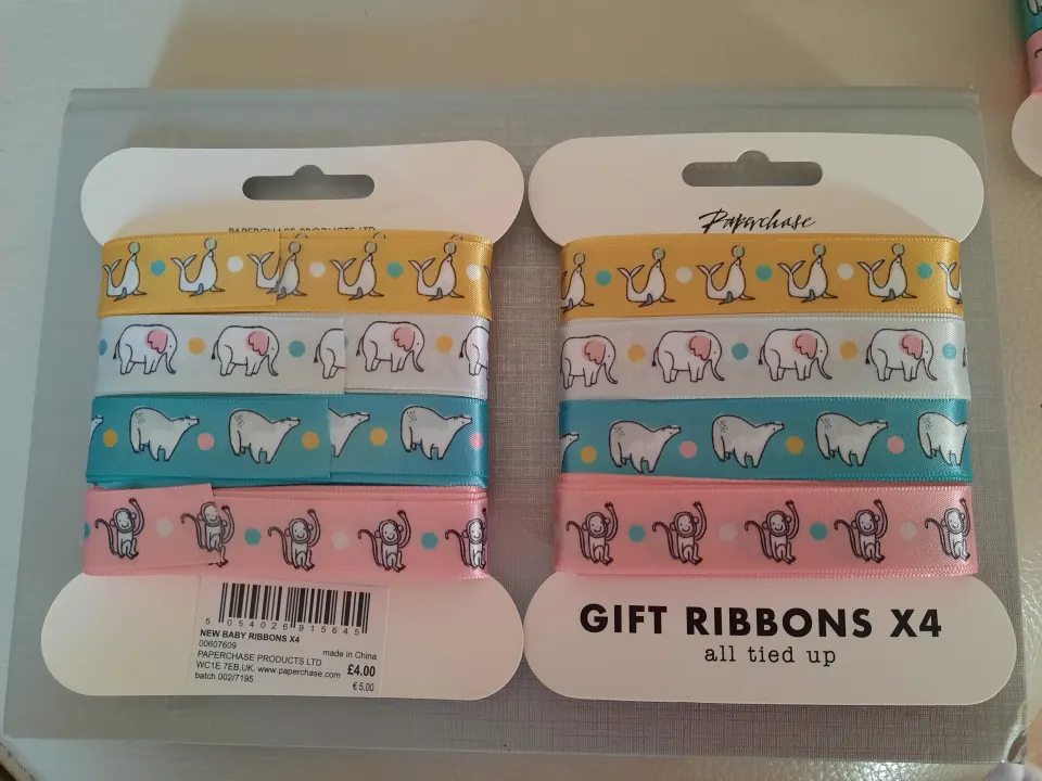 Baby ribbons - packs of 4 x 24