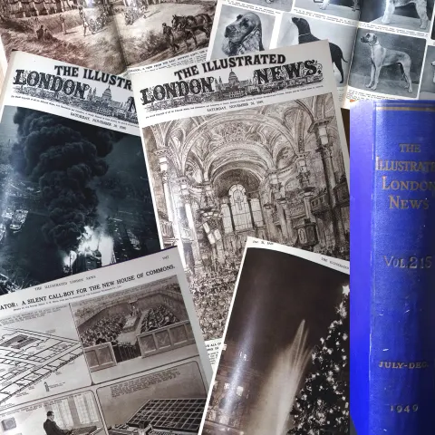 Bound Illustrated London News July 2nd-Dec 31st, 1949, Over 1,000 Pages In 26 Editions