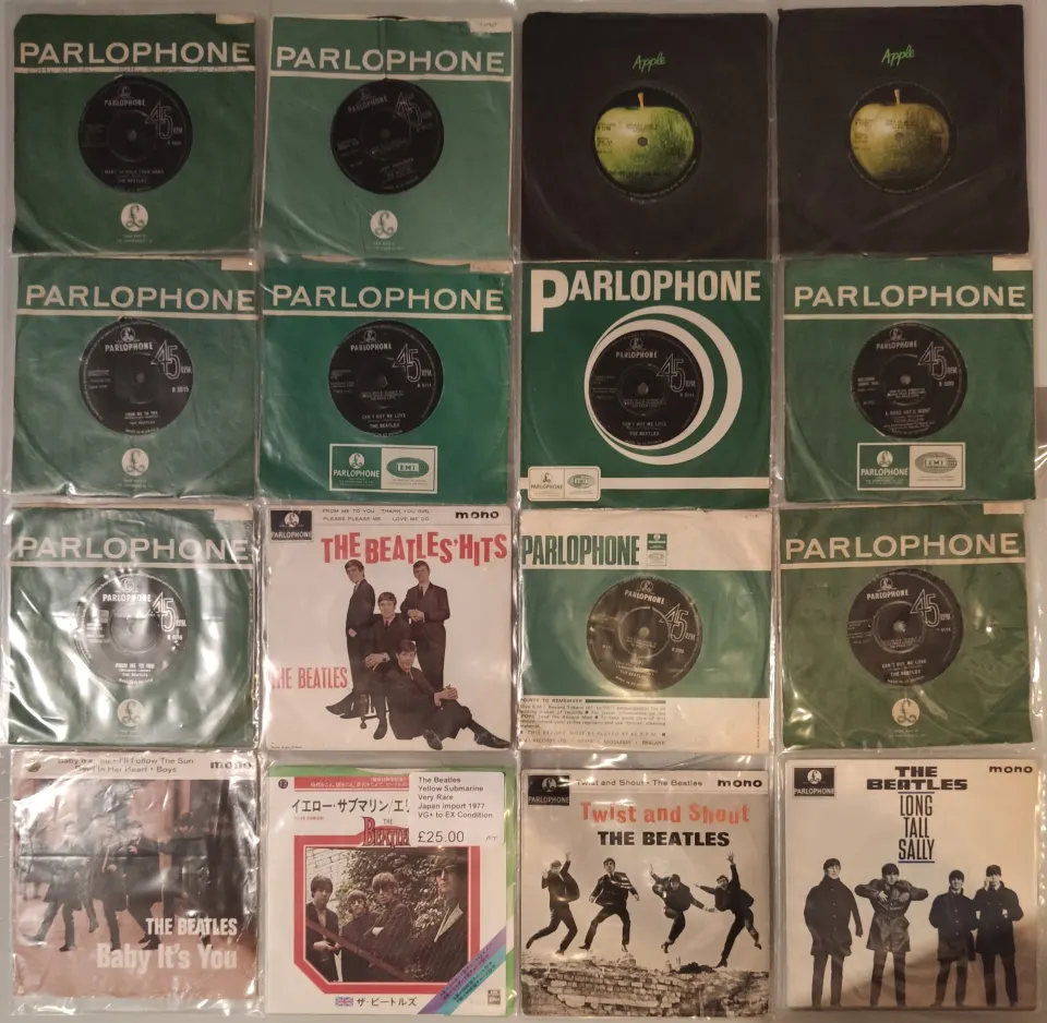 A Fantastic Collection of 16 x The Beatles EPs / Singles / Japan Import.  Some very rare versions