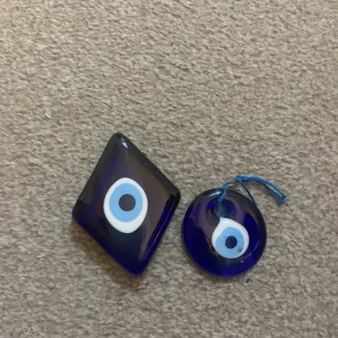 Two Vintage Turkish Evil Eyes