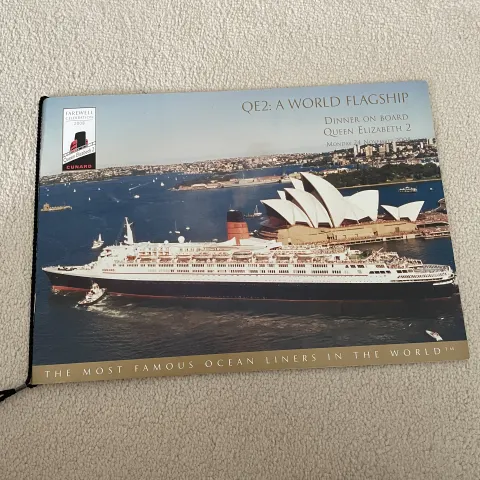 Memorabilia from the QE2 Voyage