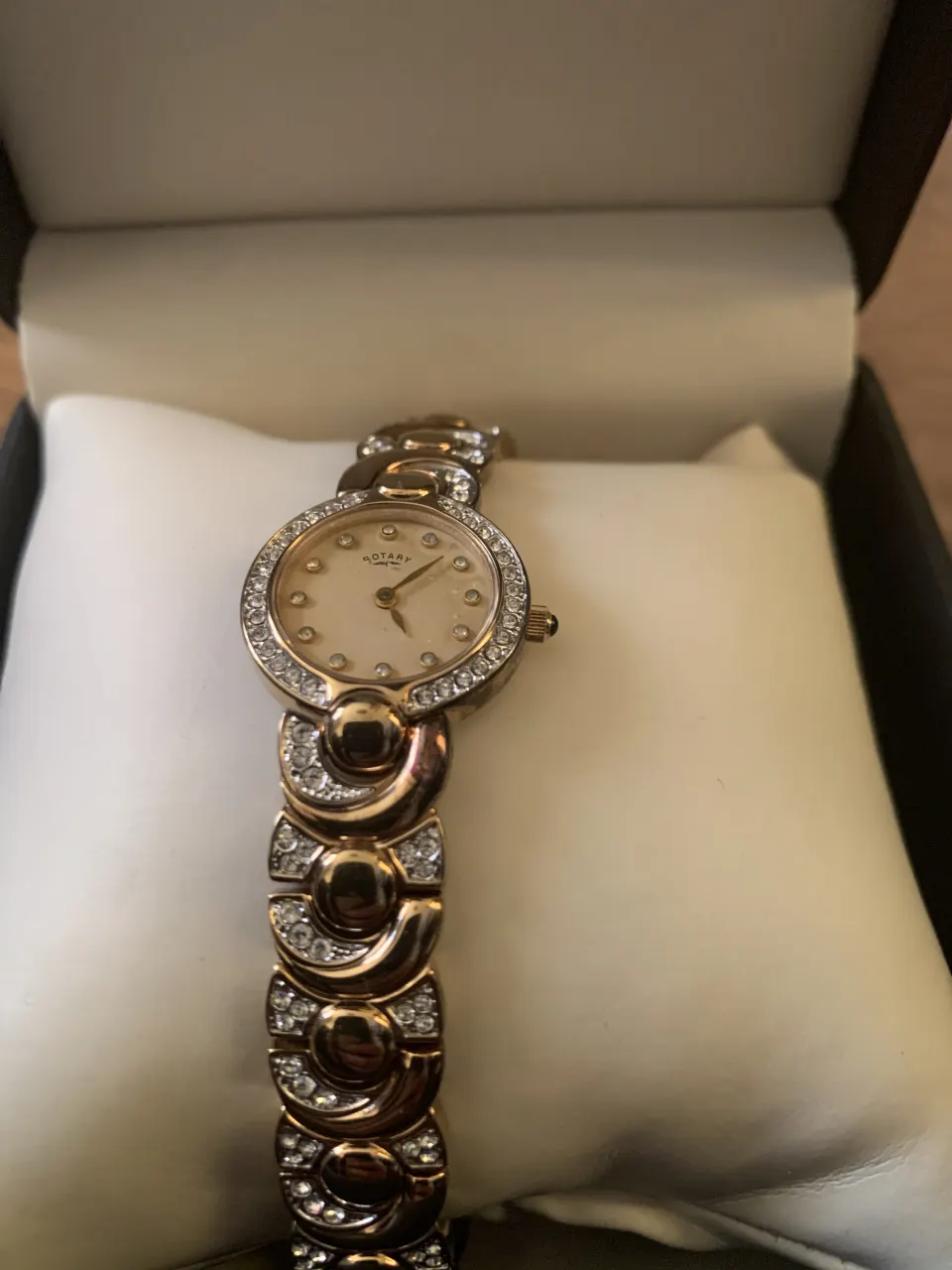 ROTARY women’s gold crystal watch