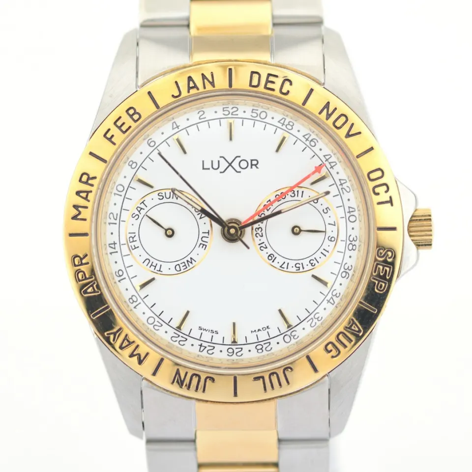 Luxor/GMT Day Date - Gentlemen's Steel Wristwatch