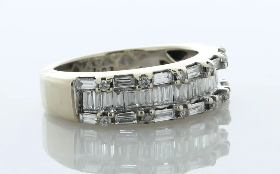 18ct White Gold Diamond Ring 1.02 Carats