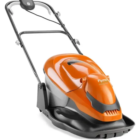 (107/Mez) Lot RRP £268. 2x Flymo Mowers. 1x EasiGlide 360V Hover Mower 36cm, Easy To Manoeuvre, Sto