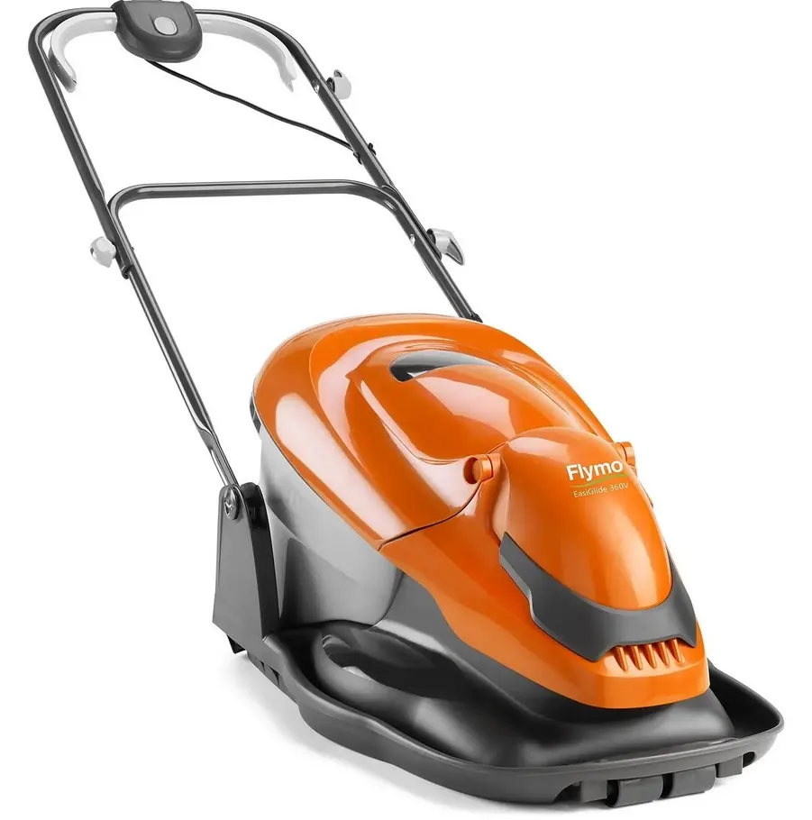 (107/Mez) Lot RRP £268. 2x Flymo Mowers. 1x EasiGlide 360V Hover Mower 36cm, Easy To Manoeuvre, Sto
