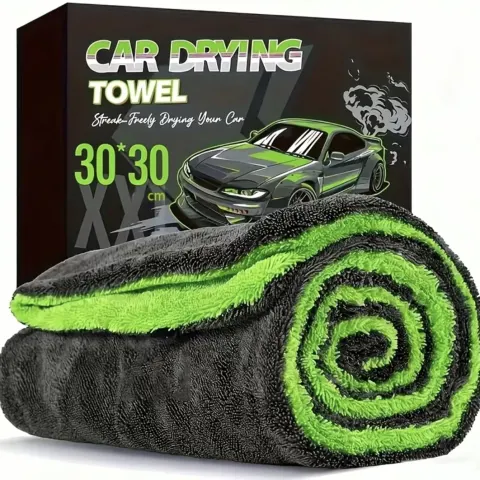 Drying Towel – Double-Sided Microfibre Cloth, Super Absorbent, Scratch-Free, Quick-Dry Car Washing