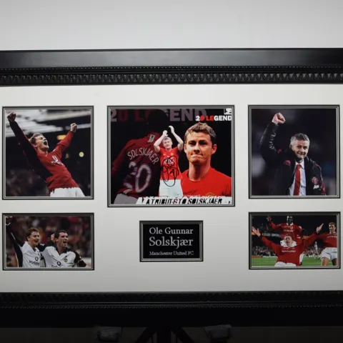 OLE GUNNAR SOLSKJAER original signature presentation.