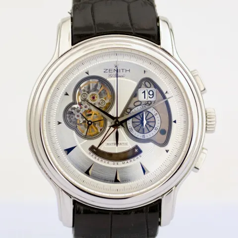 Zenith / Chronomaster XXT Open Grande Date - Gentlemen's Steel Wristwatch