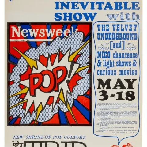 Andy Warhol (b 1928–87) ‘Plastic Inevitable Show’ Lithographic GiG Poster,  Velvet Underground