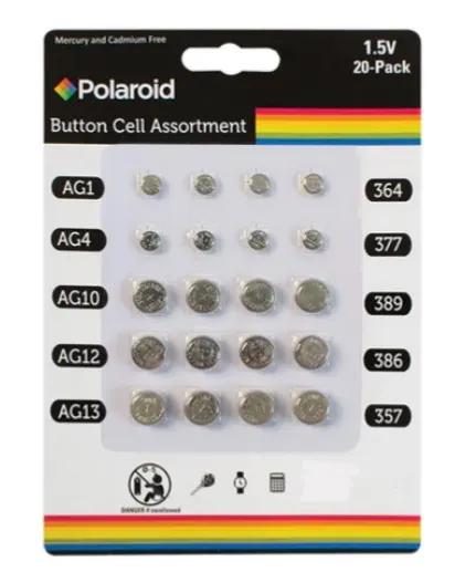 50 x Packs Of 20 Assorted Button Cell Batteries RRP £5.49 ea L2a