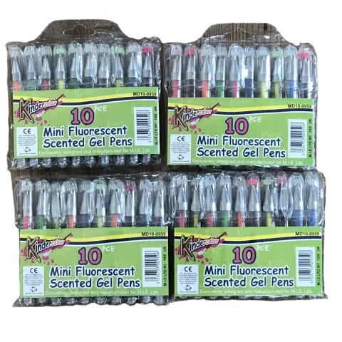 10 x Packs of 10 Mini Gel Pens