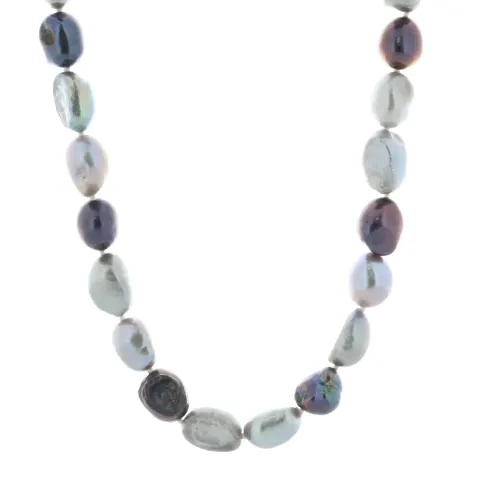 36 Inch Freshwater Baroque Shaped Cultured 7.5 - 8.0mm Pearl Necklace