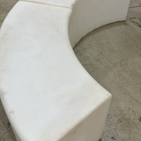 Pair of LED Curved Seats with charger (needs clean sold as is)