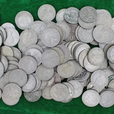 Collection of Six Pence Coins 1947-