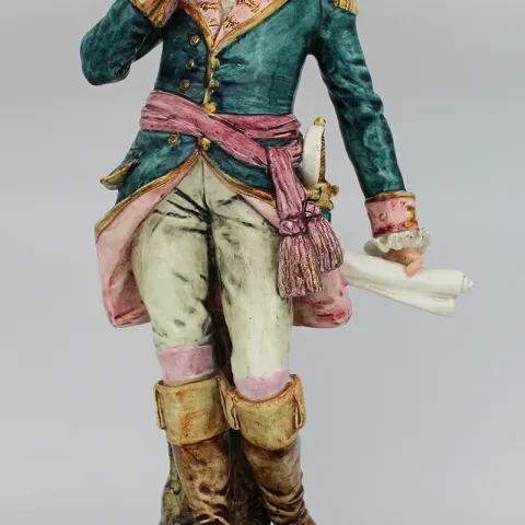 Early 20th c. Austrian Porcelain Military Officer
