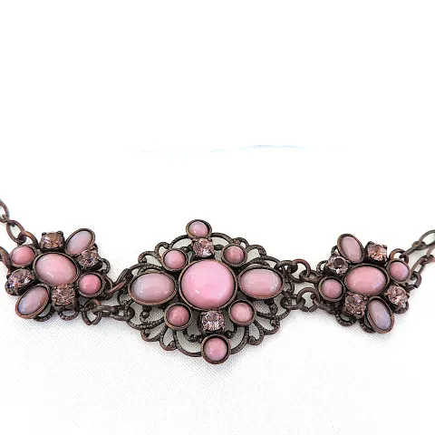 Vintage Rococo Style Italian BAIXA Gemstone Bracelet