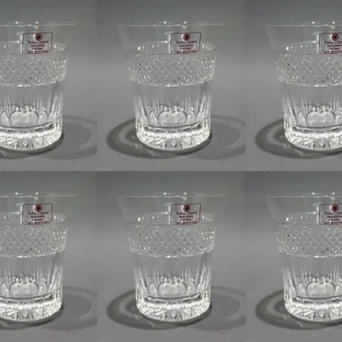 Set of 6 Tudor Crystal Tumblers