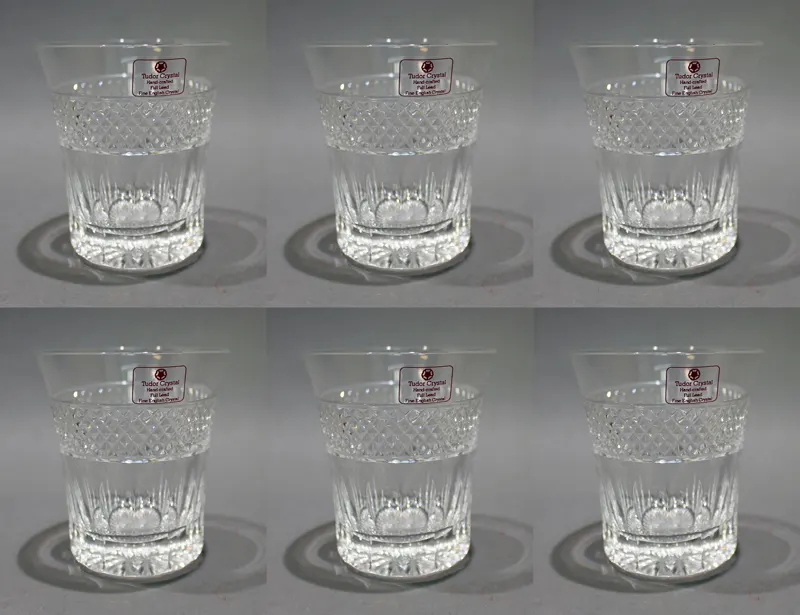 Set of 6 Tudor Crystal Tumblers