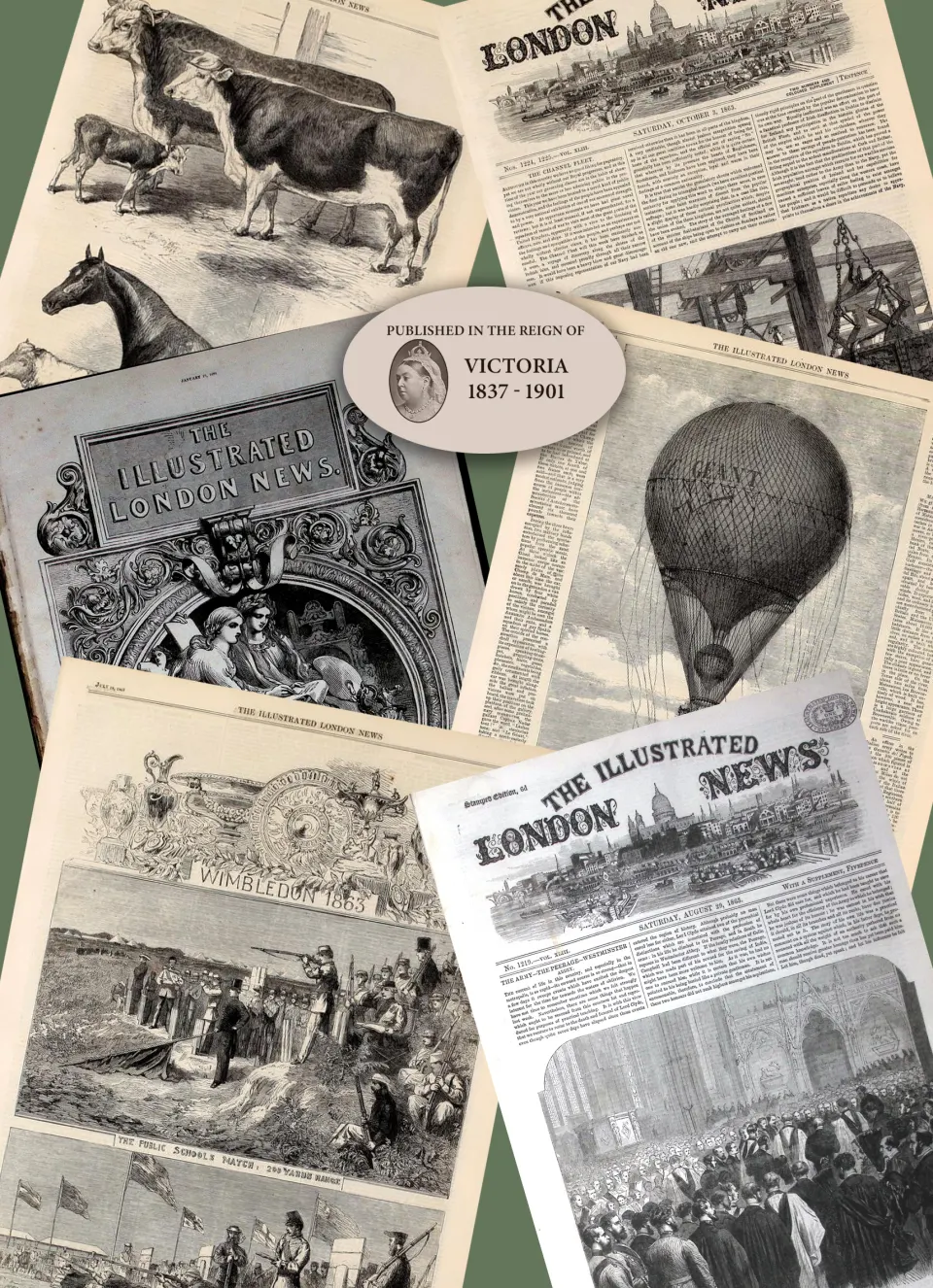 Illustrated London News Antique 162 Years Old Edition 1863 July- Dec Over 600 Pages.
